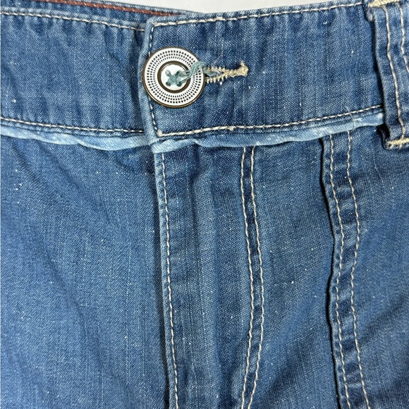 Pilcro Wide-Leg Jeans in Medium Blue Wash - Picture 2 of 8